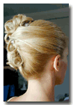 wedding - hair style by leslie